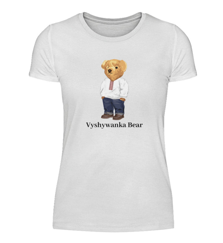 Vyshyvanka Bear (Red) - women's shirt