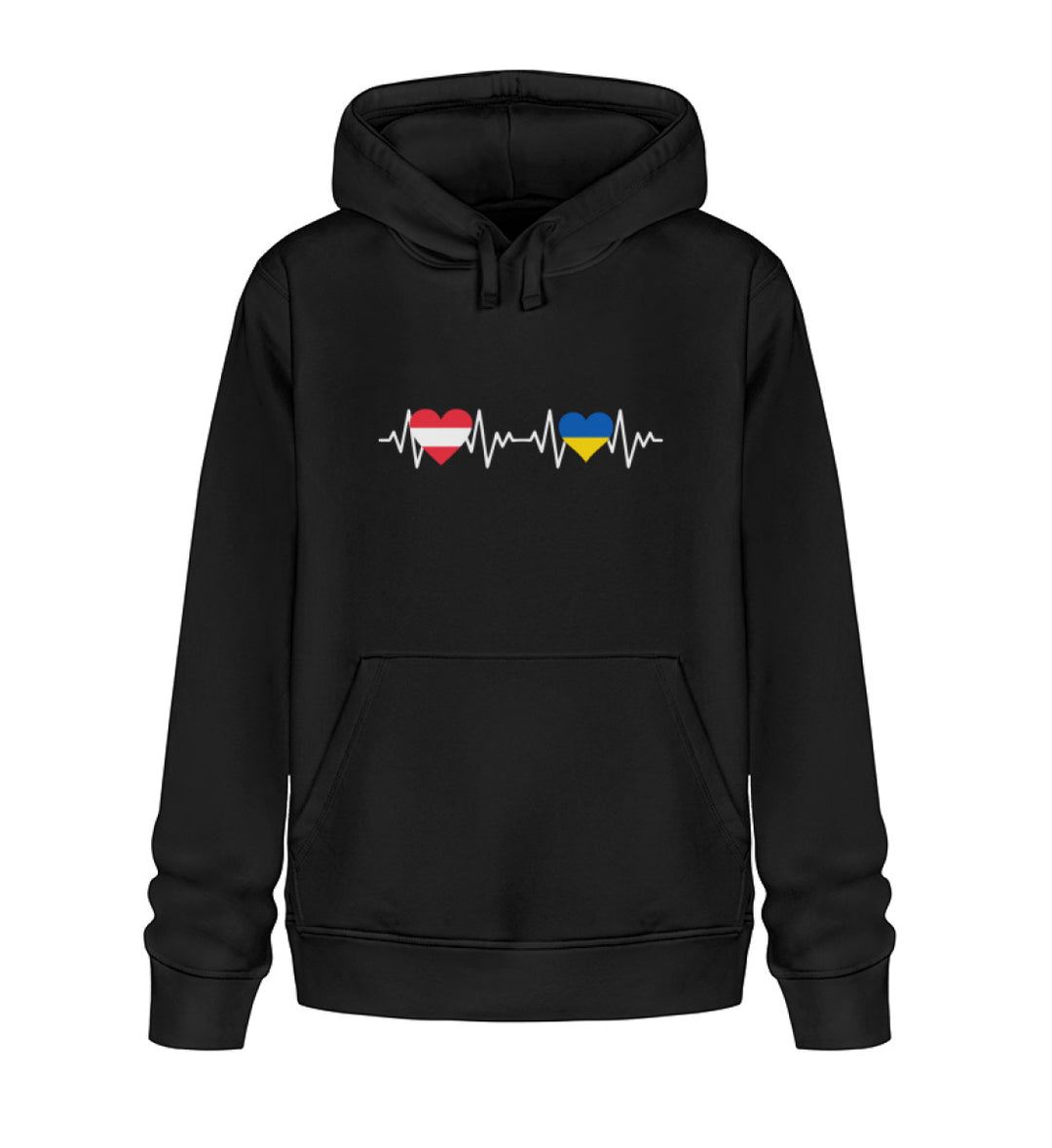 Herzrhytmus Österreich/Ukraine - Hoodie