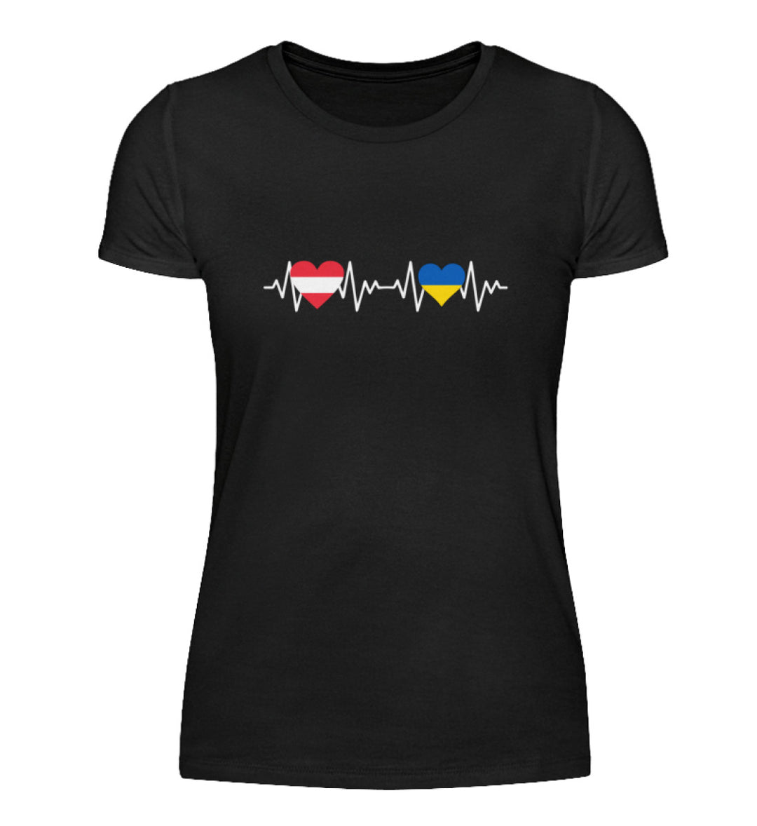 Herzrhytmus Österreich/Ukraine - Damen Shirt