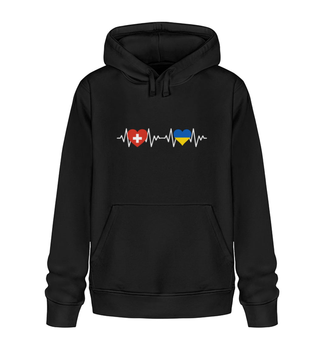 Herzrhytmus Schweiz/Ukraine - Hoodie